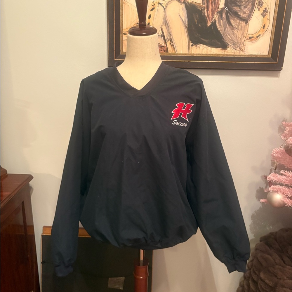 Navy Blue Hancock V-Neck Pullover